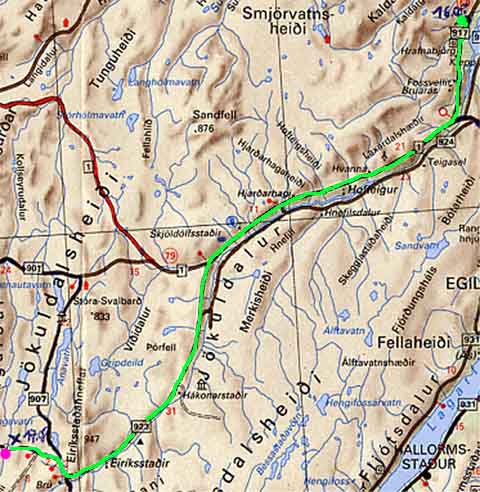 Von Hrafnabj&ouml;rg ins Hochland bei Br�