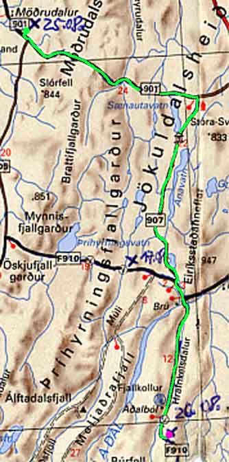 M&ouml;&eth;rudalur nach A&eth;alb�l