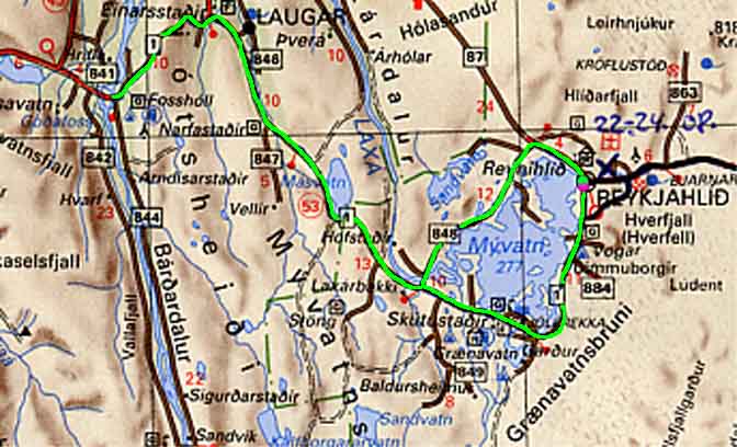 Von Reykjahl�&eth; zum Go&eth;afoss und zur&uuml;ck